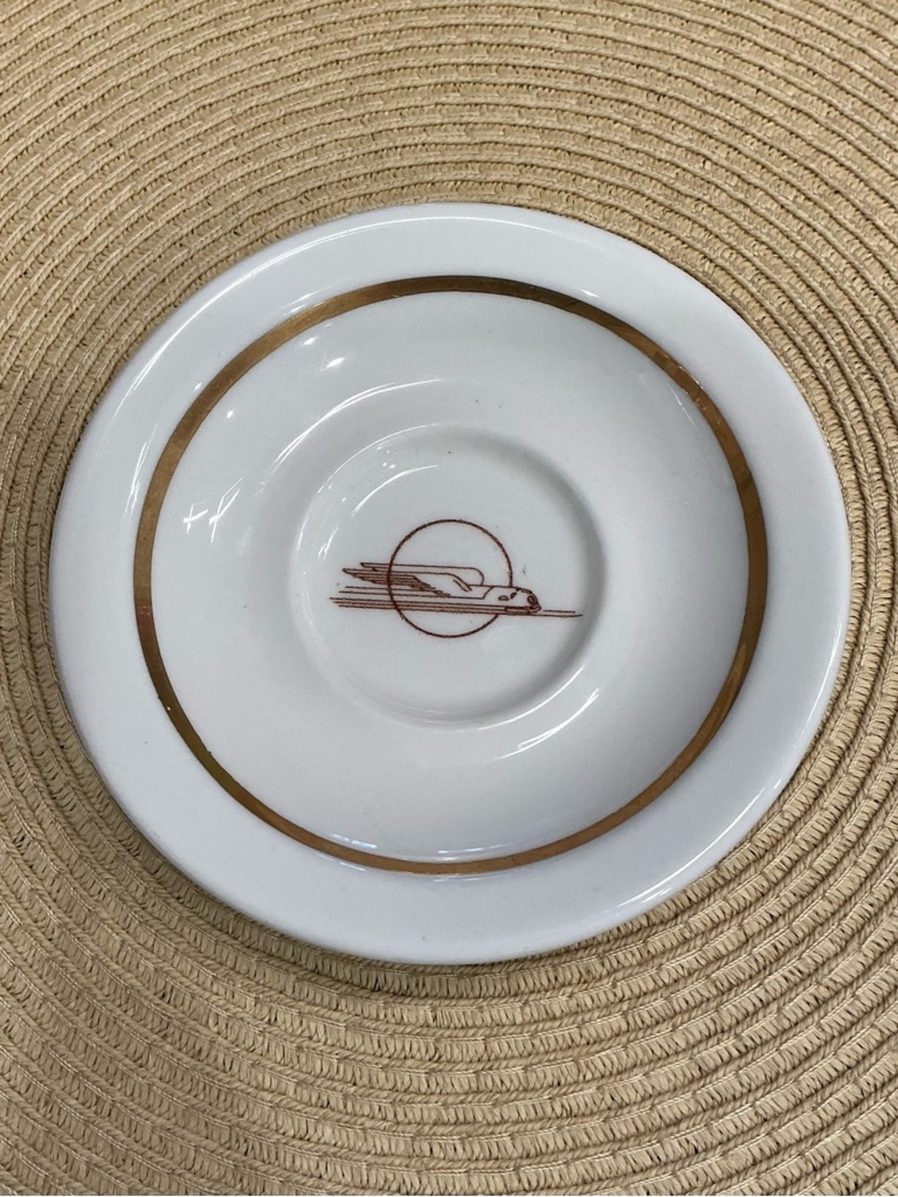 Vintage Union Pacific Railroad Winged Zephyr Streamliner Saucer